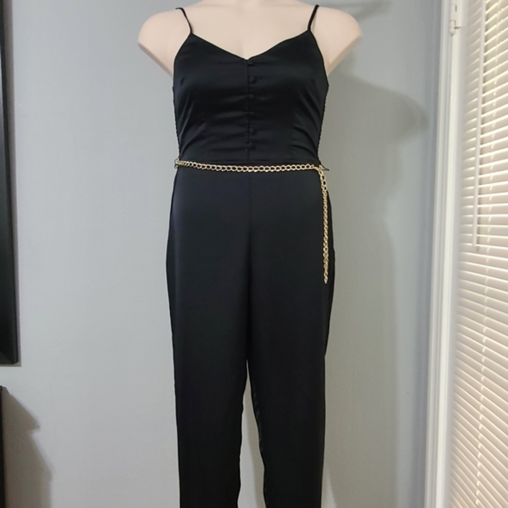 Abercrombie & Fitch Silk/Satin Jumpsuit Size Medium